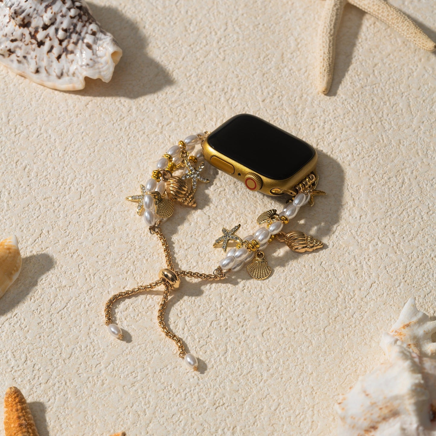 Marine Vibe Pearl-Accent Watch Band for Apple Watch