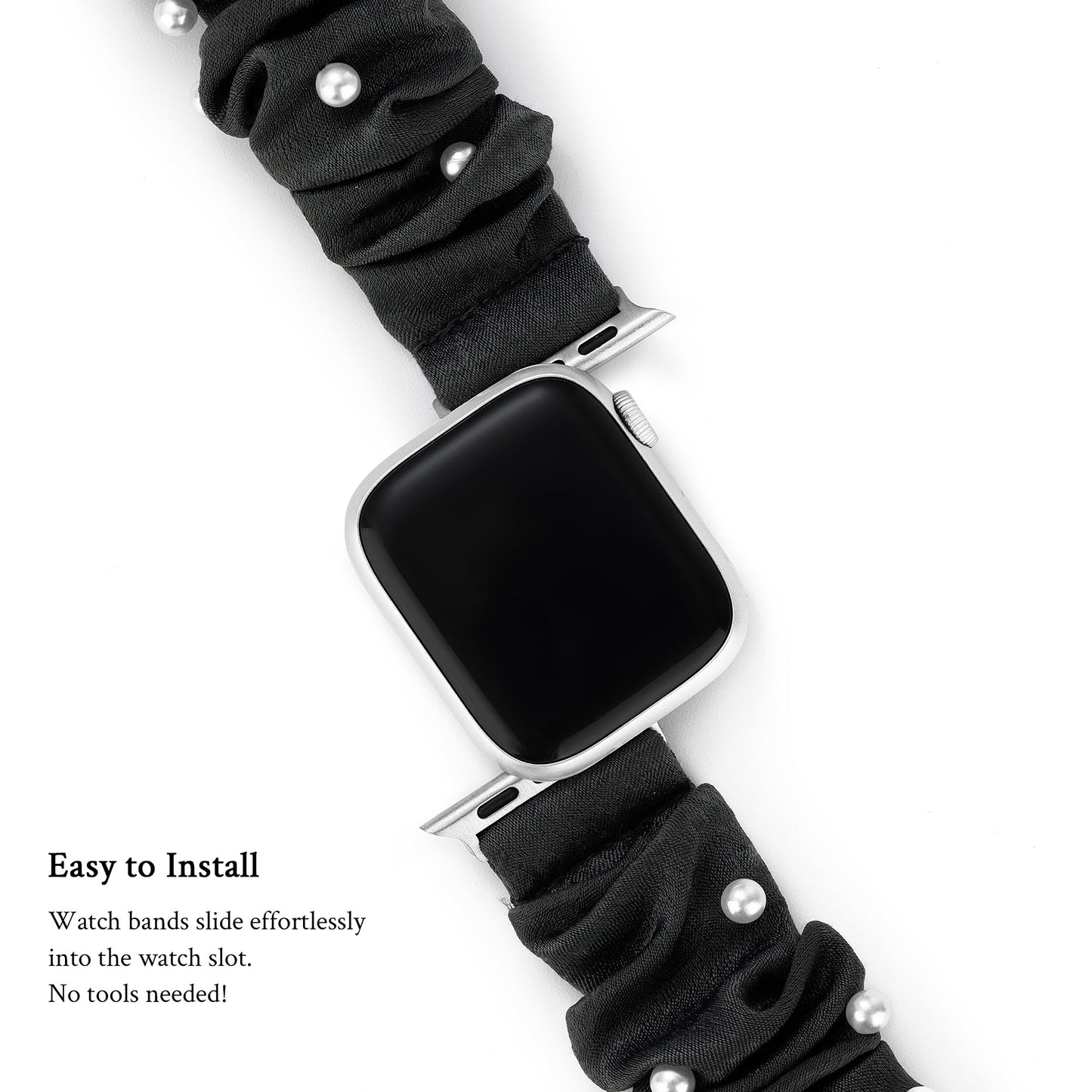 Pearl Touch Elastic Bracelet for Apple Watch - Elegant Pearl-Style Band