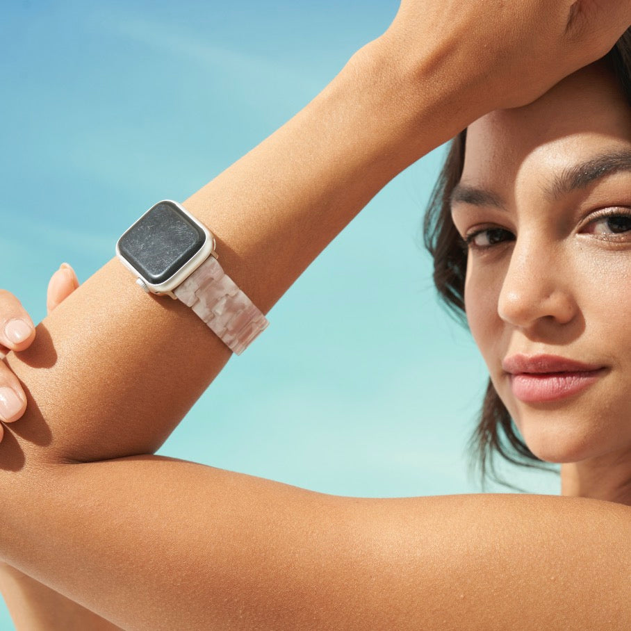 Elegant Resin Porcelain Apple Watch Band