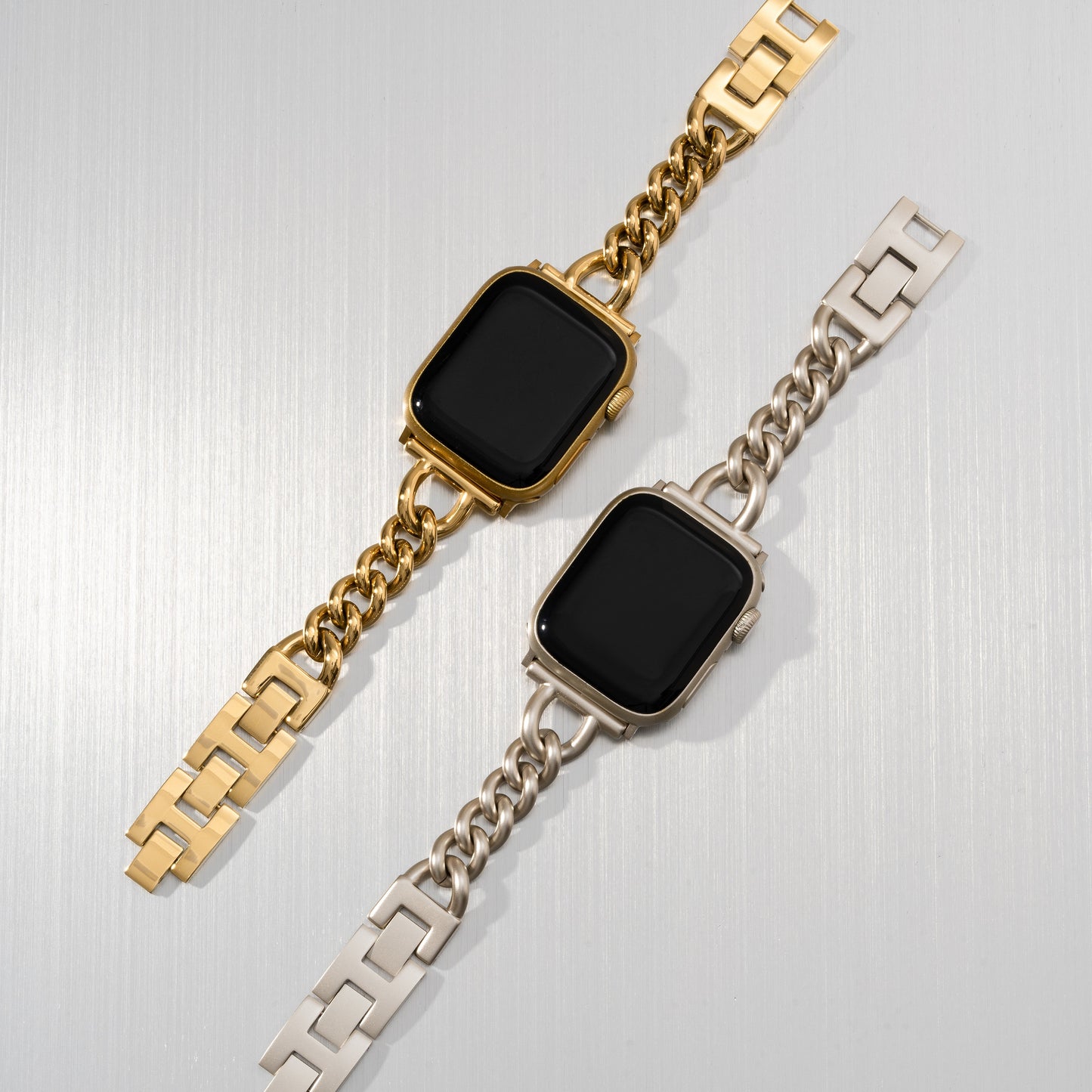 Premium Stainless Steel Twisted Chain Watch Band