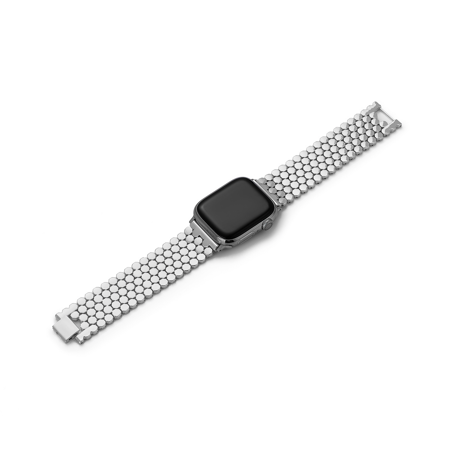 Unisex Honeycomb Metal Watch Band - Modern, Durable Strap