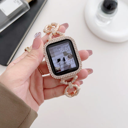 Sparkling Link Bracelet for Apple Watch - Elegant Crystal-Accent Band