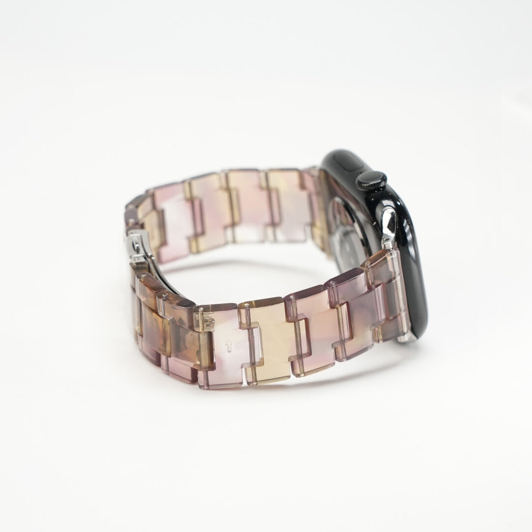 Elegant Carrara Marble Resin Link Strap