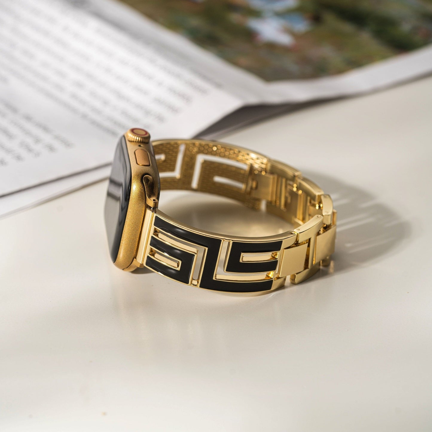 Geometric Hollow-Out Watch Band for Apple Watch