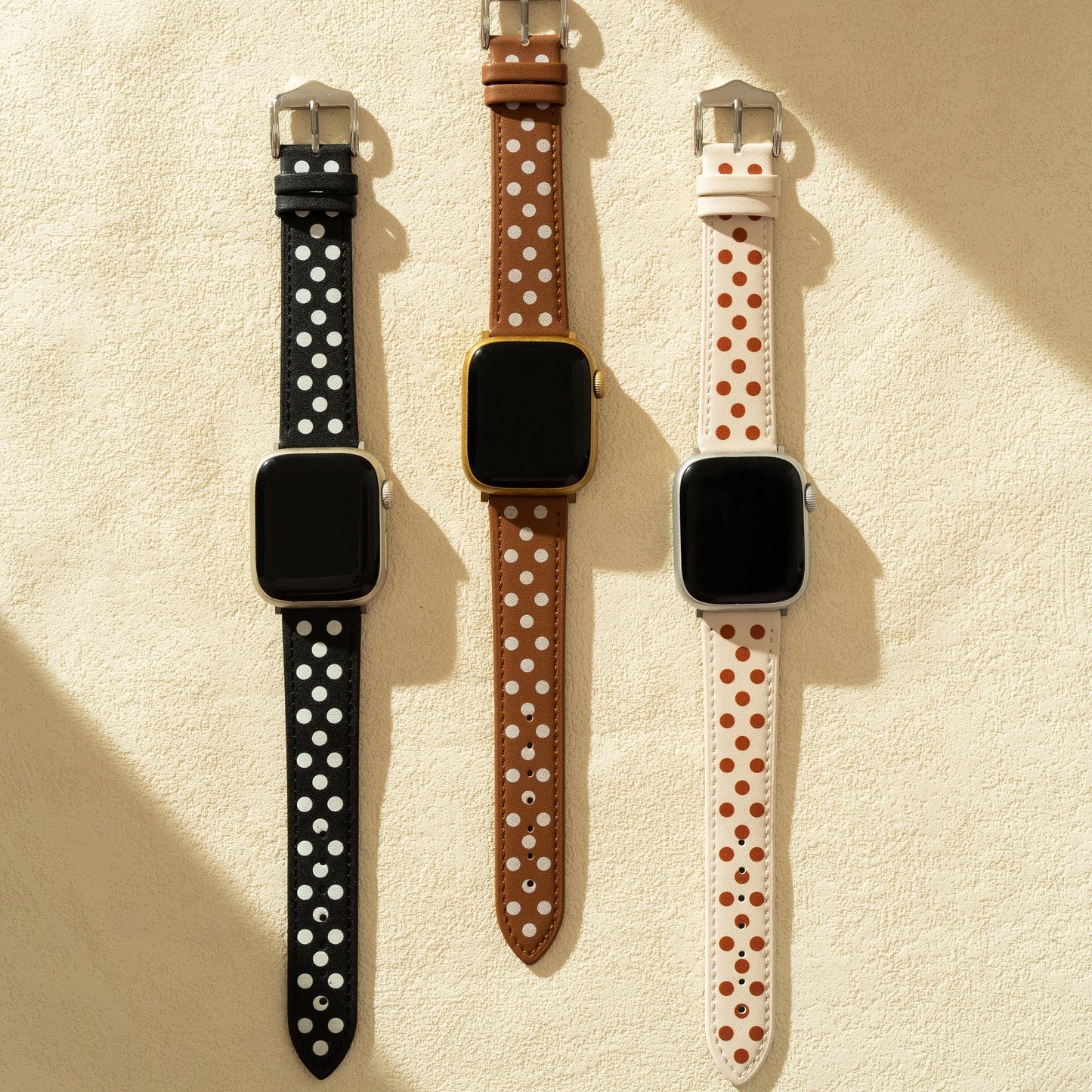 Chic Polka Dot Leather Band for Apple Watch