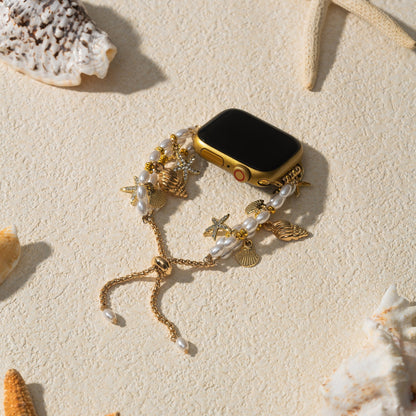Marine Vibe Pearl-Accent Watch Band for Apple Watch