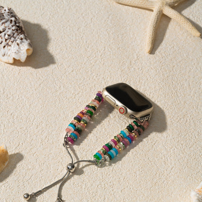 Rainbow Natural Stone Watch Band for Apple Watch – Elegant Marble-Style Accessory