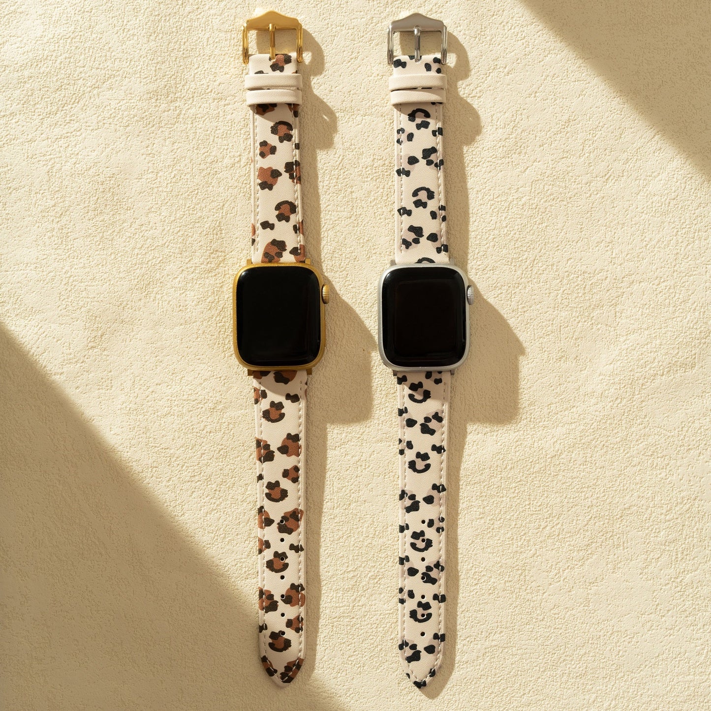 Leopard Print Leather Watch Band for Apple Watch - Premium Leather Strap