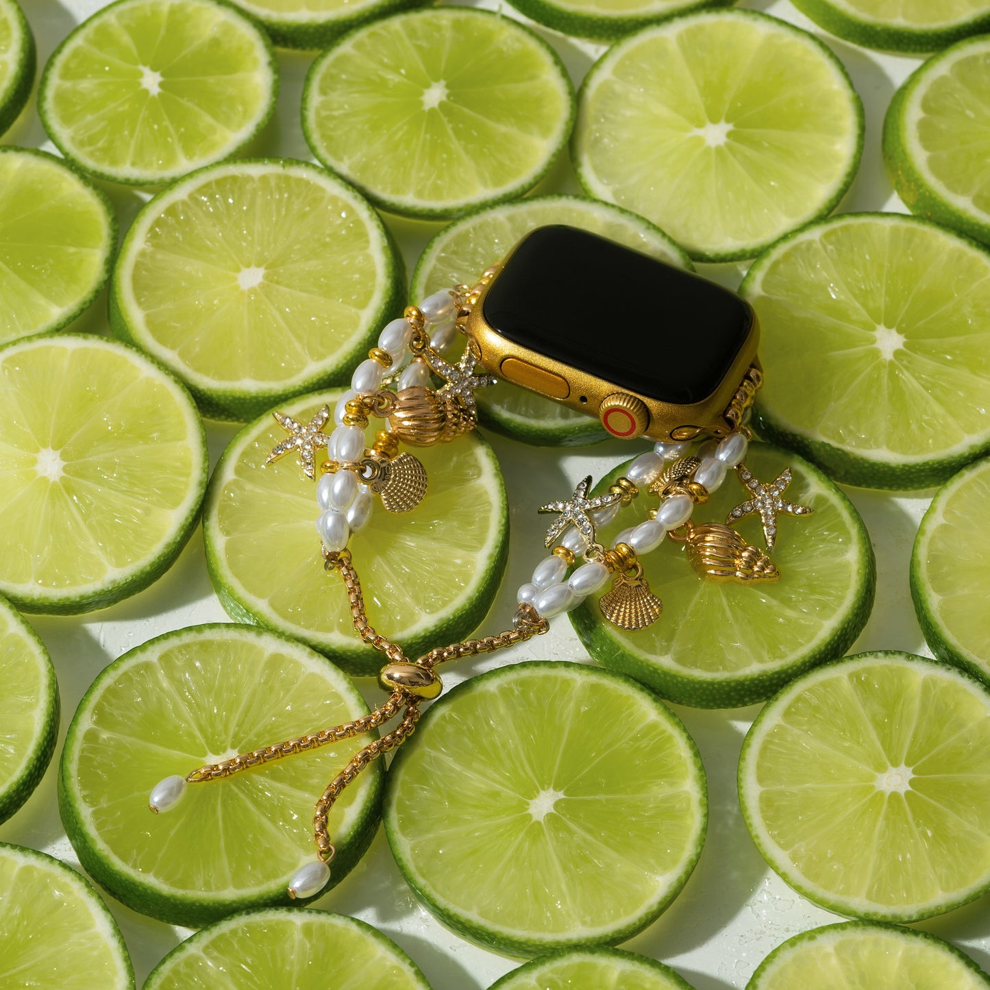 Marine Vibe Pearl-Accent Watch Band for Apple Watch