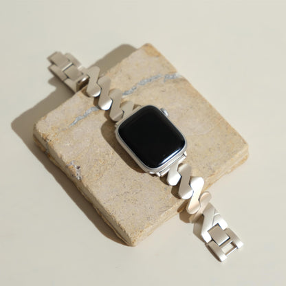Geometric Stainless Steel Watch Band for Apple Watch