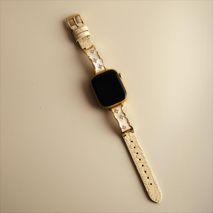 Celestial Leather Strap for Apple Watch – Premium, All-Day Comfort