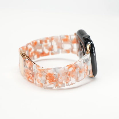 Elegant Carrara Marble Resin Link Strap