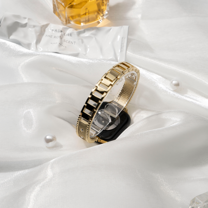 Diamond-Studded Link Bracelet for Apple Watch