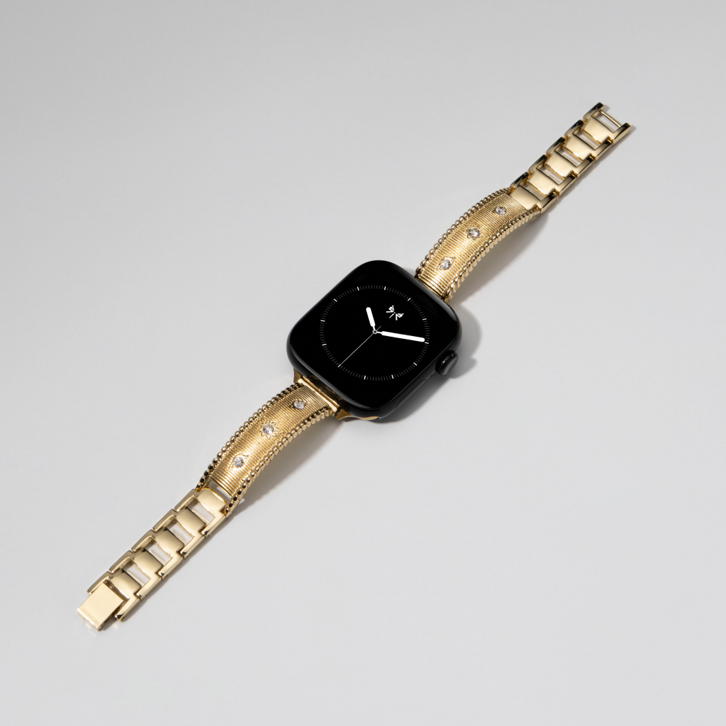 Diamond-Studded Link Bracelet for Apple Watch