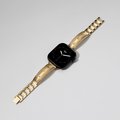 Diamond-Studded Link Bracelet for Apple Watch