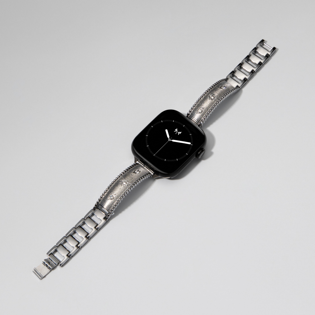 Diamond-Studded Link Bracelet for Apple Watch