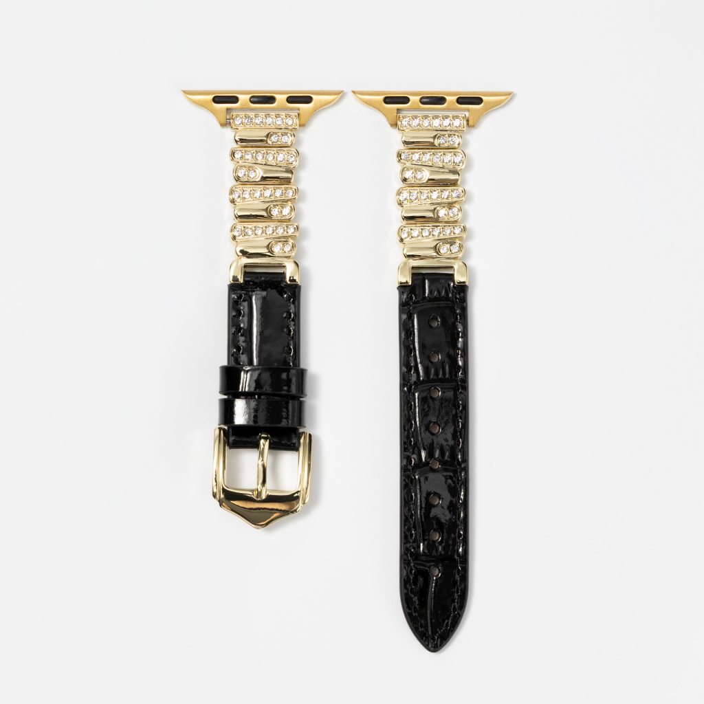 Hathor Premium Bamboo-Embossed Leather Apple Watch Band
