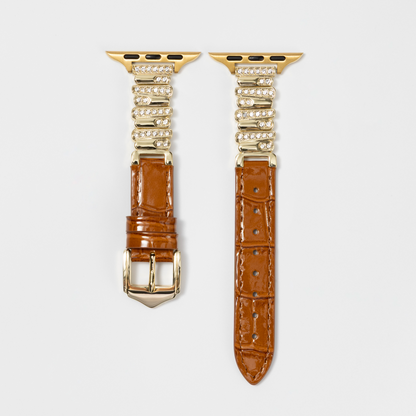 Hathor Premium Bamboo-Embossed Leather Apple Watch Band