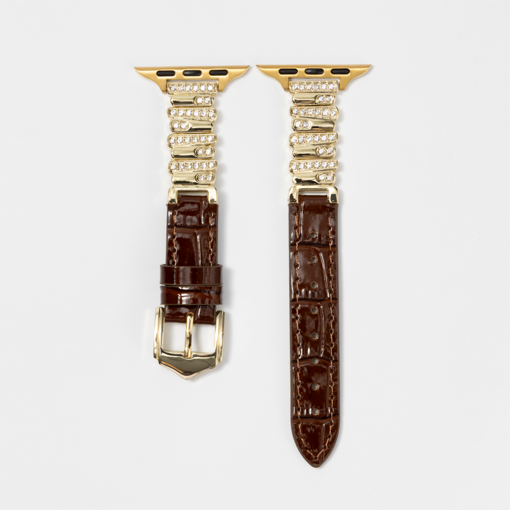 Hathor Premium Bamboo-Embossed Leather Apple Watch Band
