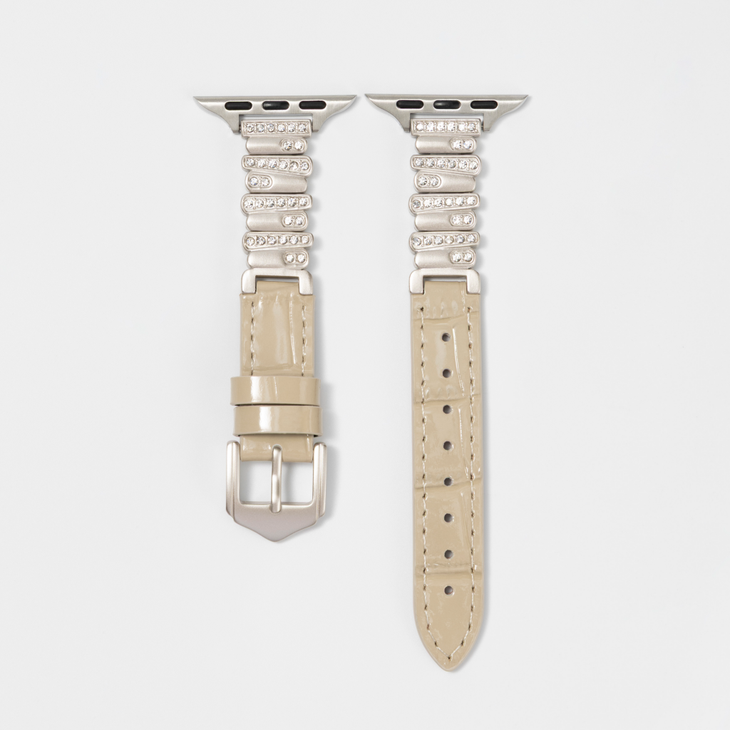 Hathor Premium Bamboo-Embossed Leather Apple Watch Band