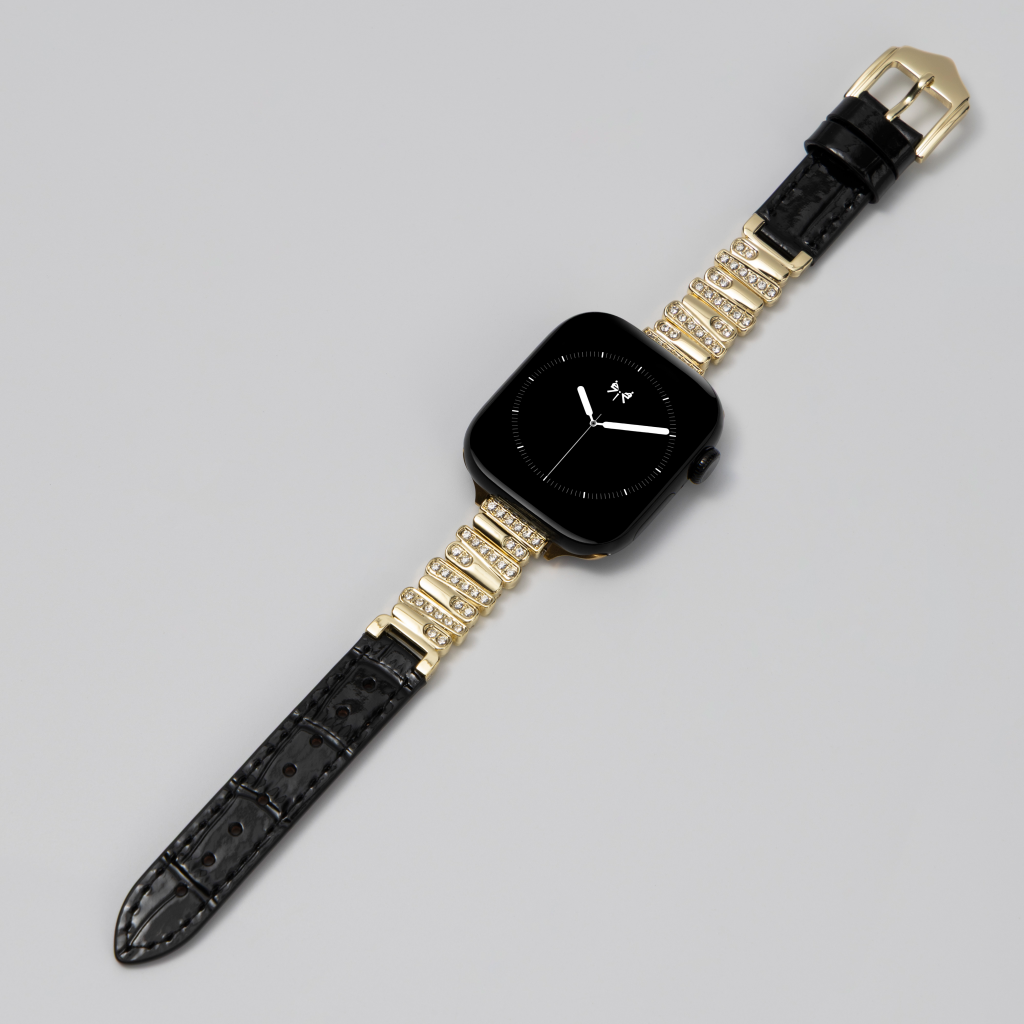 Hathor Premium Bamboo-Embossed Leather Apple Watch Band