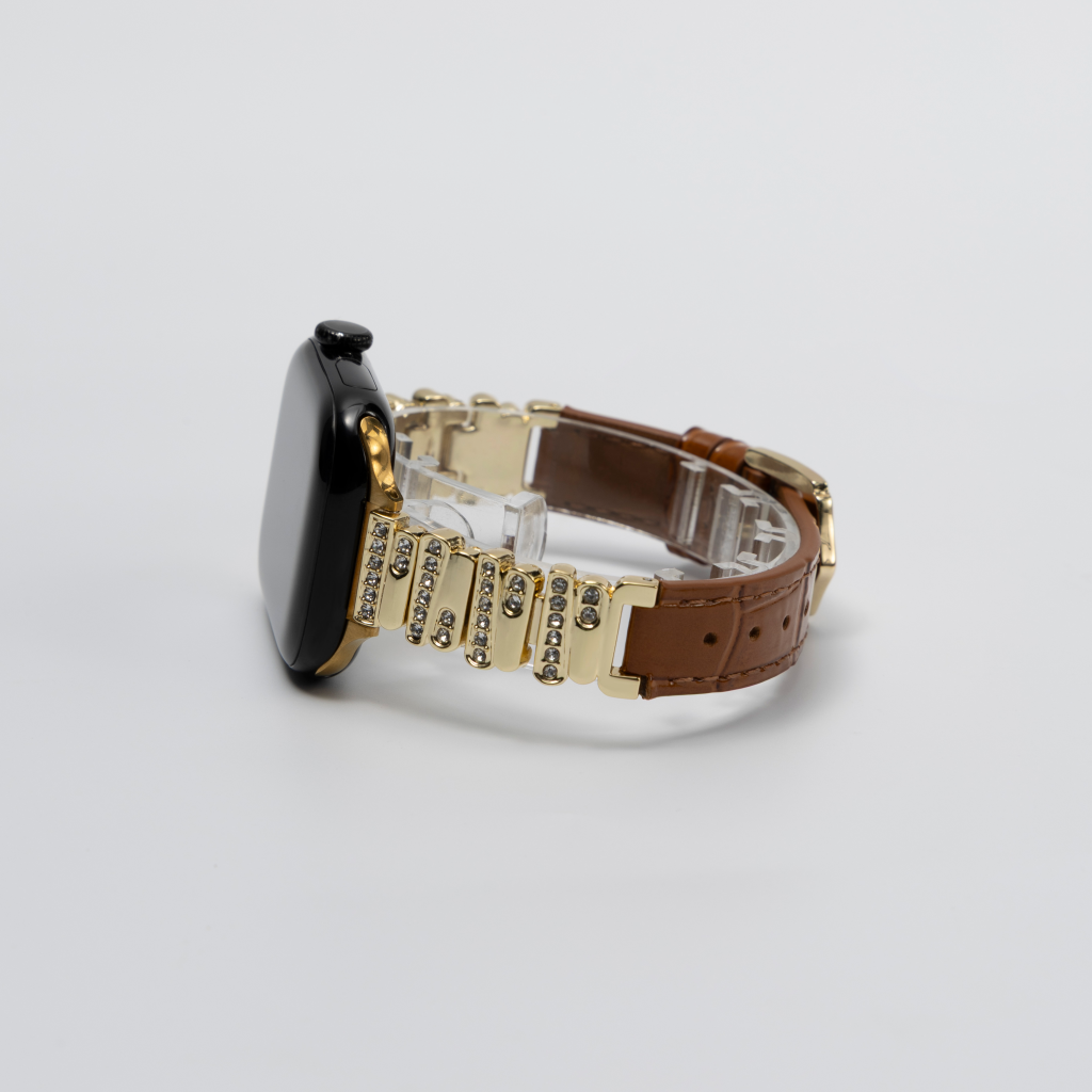 Hathor Premium Bamboo-Embossed Leather Apple Watch Band