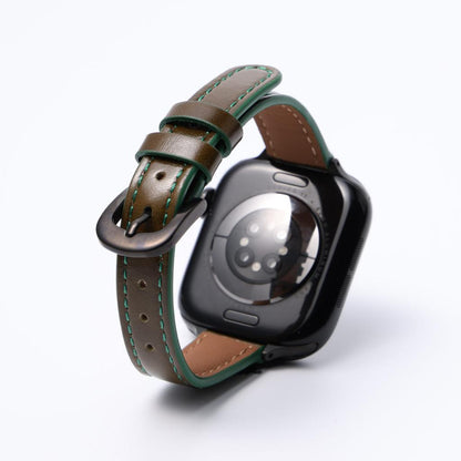 Retro-Inspired Leather Strap for Apple Watch