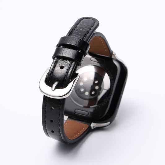 Retro-Inspired Leather Strap for Apple Watch