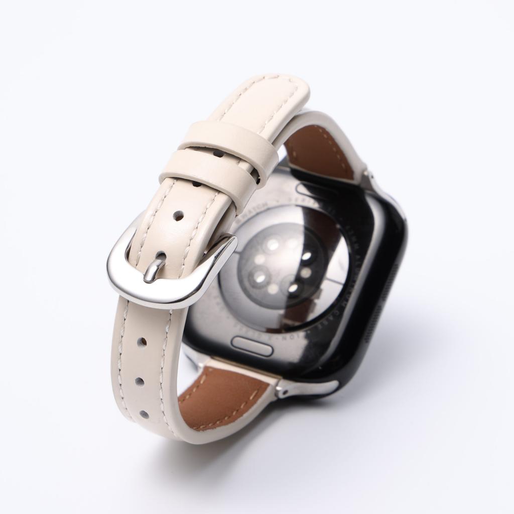 Retro-Inspired Leather Strap for Apple Watch