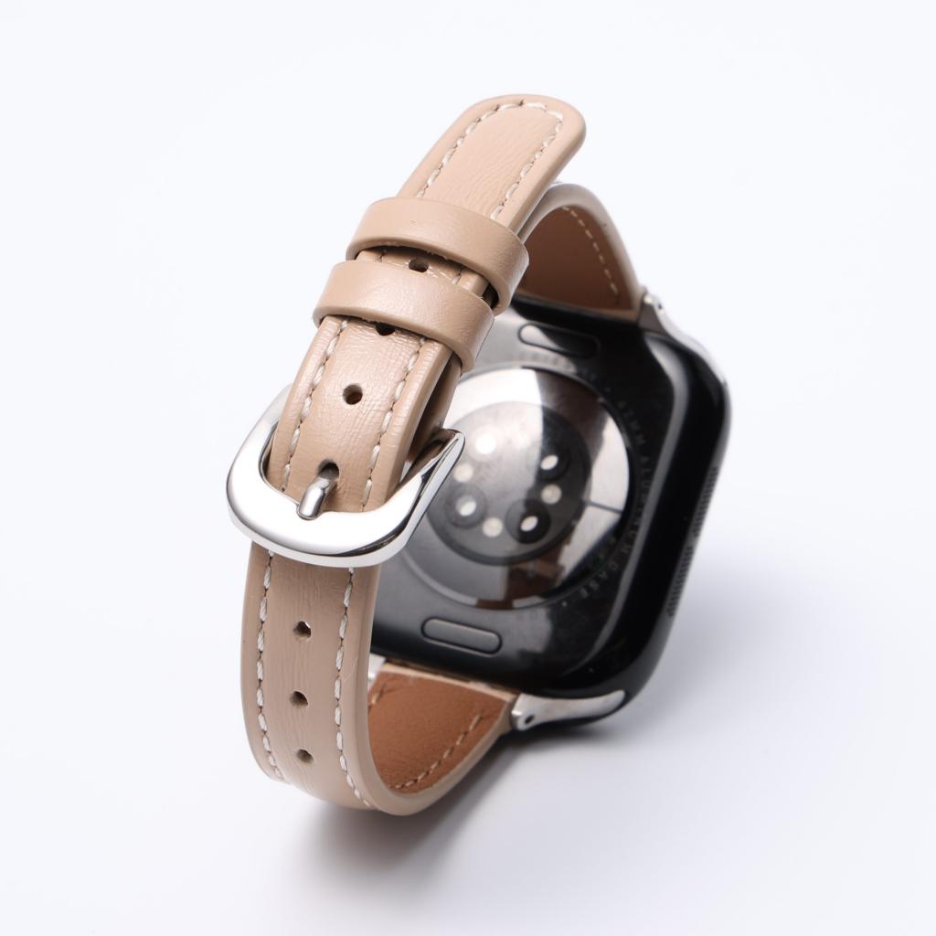 Retro-Inspired Leather Strap for Apple Watch