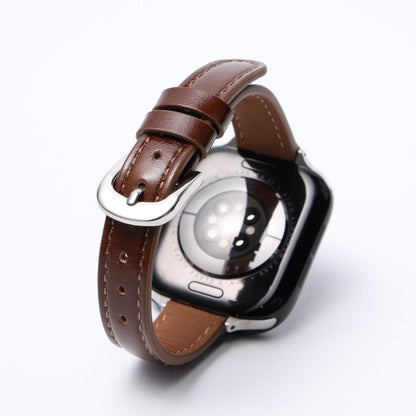 Retro-Inspired Leather Strap for Apple Watch