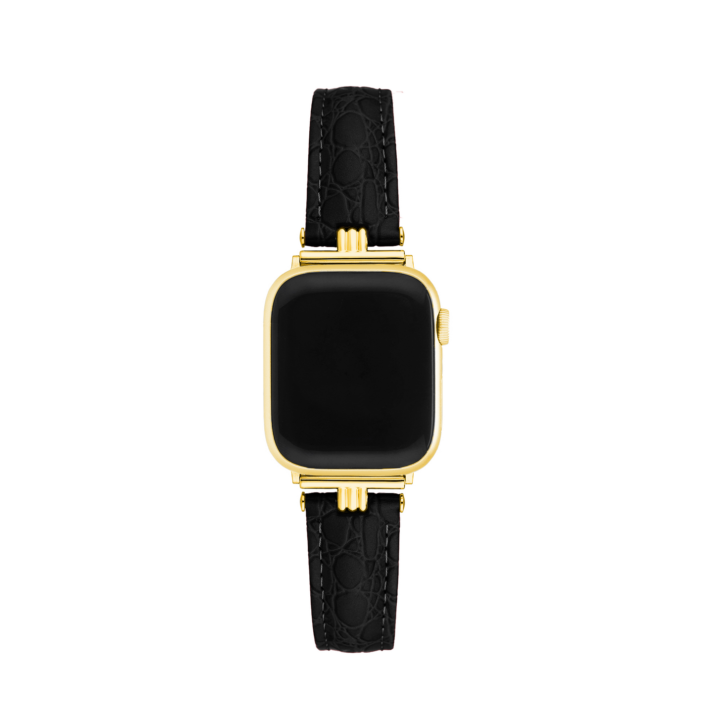 Alligator-Print Leather Watch Band for Apple Watch - Premium Replacement Strap