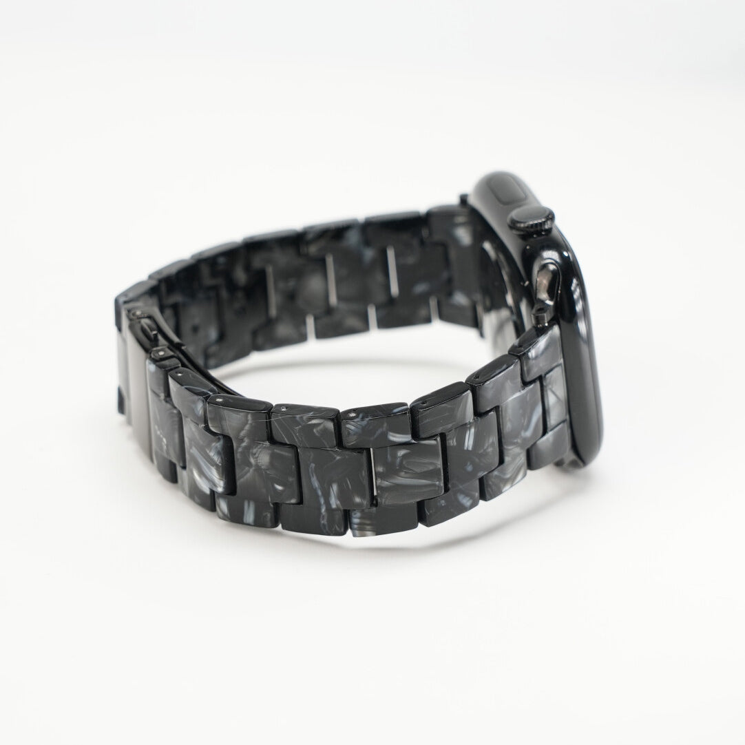 Elegant Carrara Marble Resin Link Strap