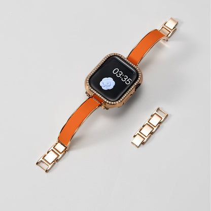 Crescent-Style Metal Bracelet for Apple Watch