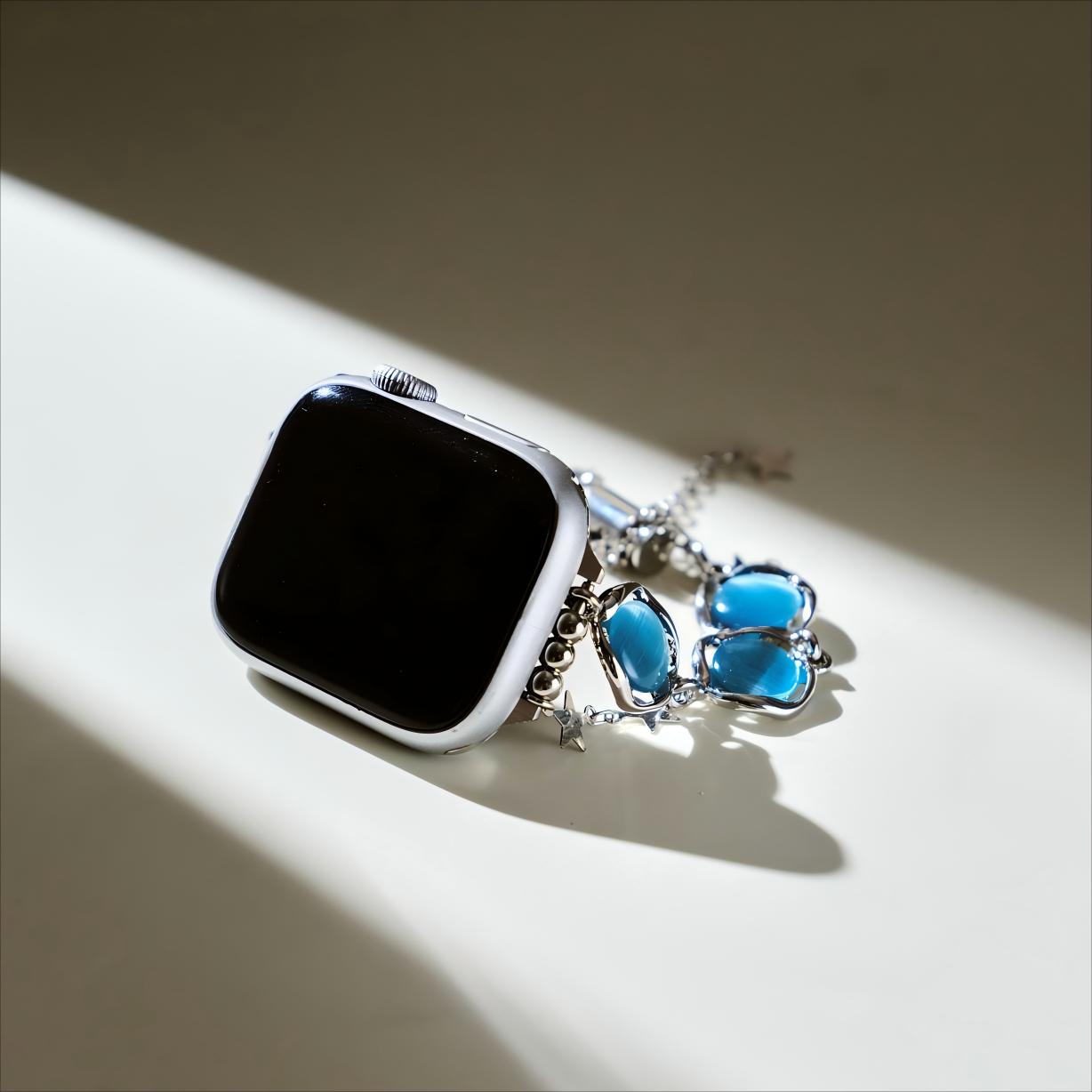 Opal Beaded Star-Chain Watch Band for Apple Watch