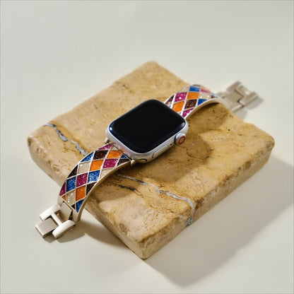 Luxurious Exotic Diamond-Lattice Watch Band