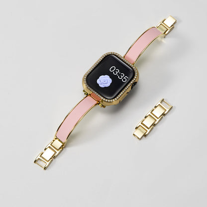 Crescent-Style Metal Bracelet for Apple Watch