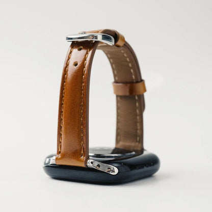 Retro-Inspired Leather Strap for Apple Watch