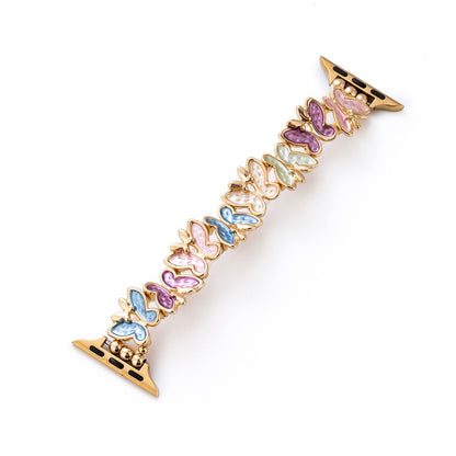 Butterfly-Design Elastic Bangle Bracelet for Apple Watch