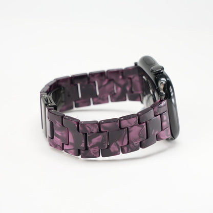 Elegant Carrara Marble Resin Link Strap