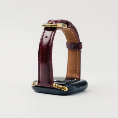 Retro-Inspired Leather Strap for Apple Watch