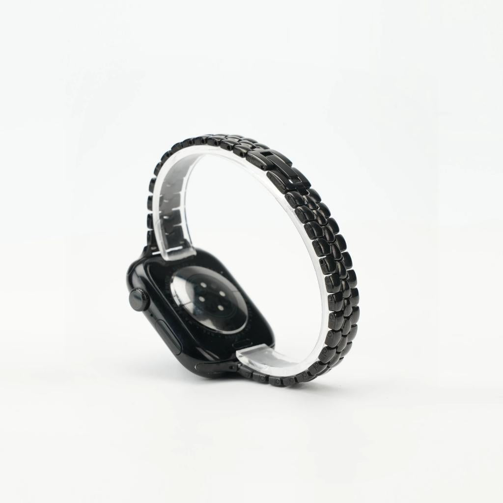 Sleek Rounded-Link Metal Bracelet