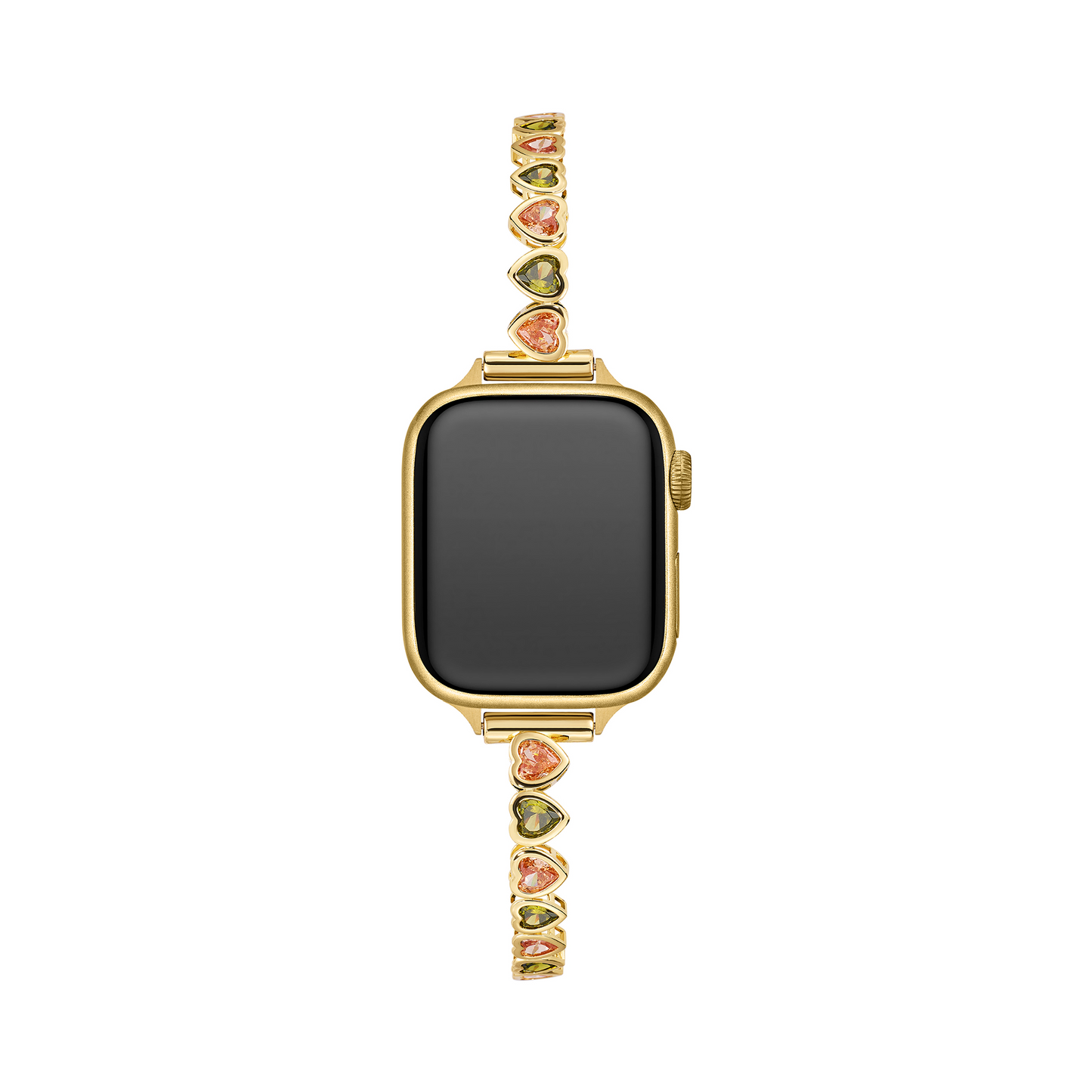 Rainbow Love: 14k Gold & Platinum Plated Apple Watch Band