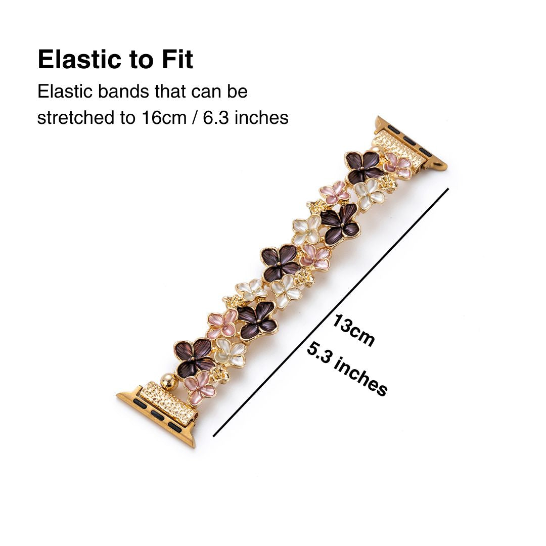 Bloom Elastic Bangle — Chic, Flexible Bracelet for Apple Watch