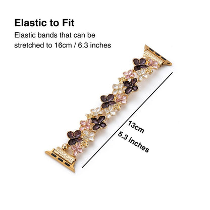 Bloom Elastic Bangle — Chic, Flexible Bracelet for Apple Watch