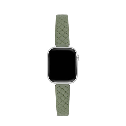 Luxurious Quilted Leather Apple Watch Band – Elegant & Durable