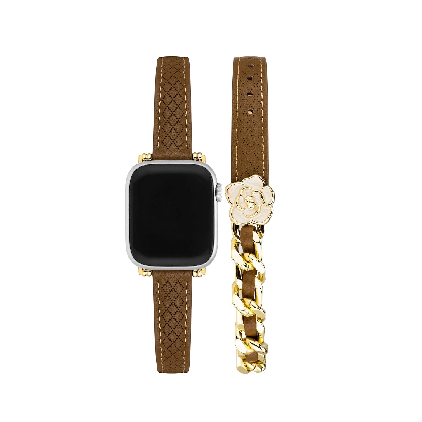 Floral Double-Layered Apple Watch Bracelet – Elegant, Chic Floral Band