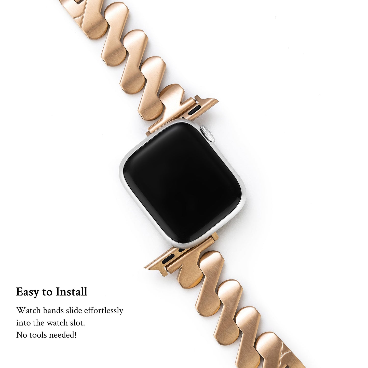 Geometric Stainless Steel Watch Band for Apple Watch
