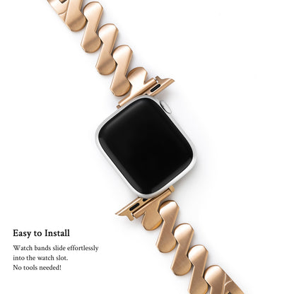 Geometric Stainless Steel Watch Band for Apple Watch