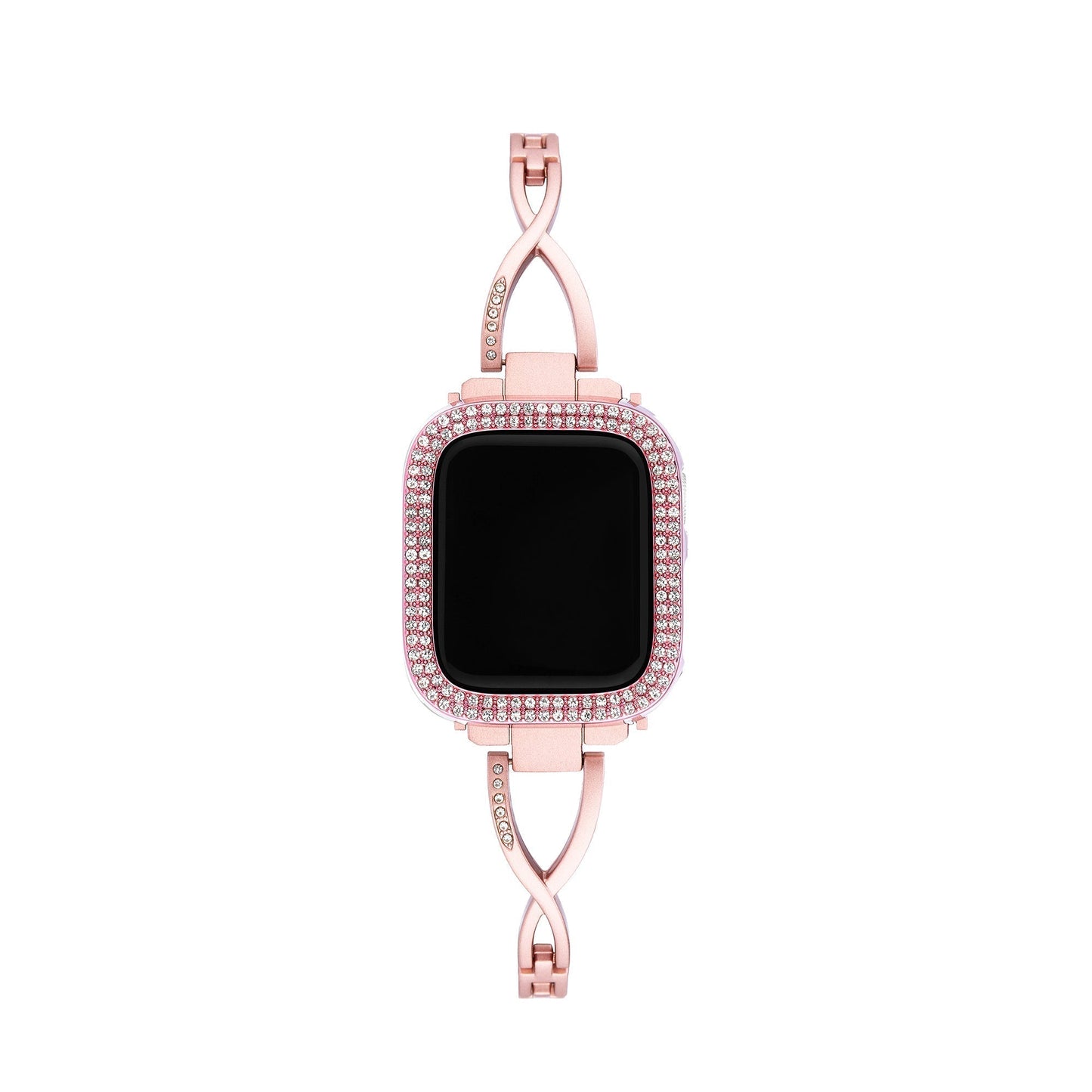 Sparkling Rhinestone Half-Wrap Case for Apple Watch